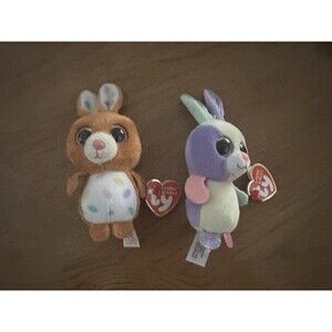 New TY Beanie Boos Plush Keychain Bag Clips Set Lot Easter basket holiday